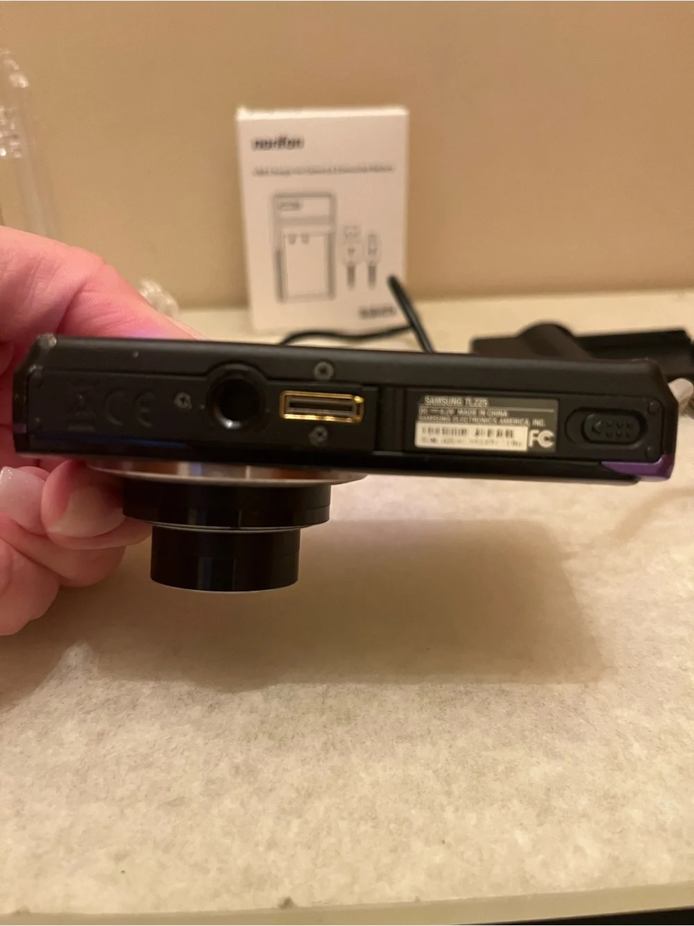 Samsung TL225 vintage 12.2-megapixel digital camera released in 2009.